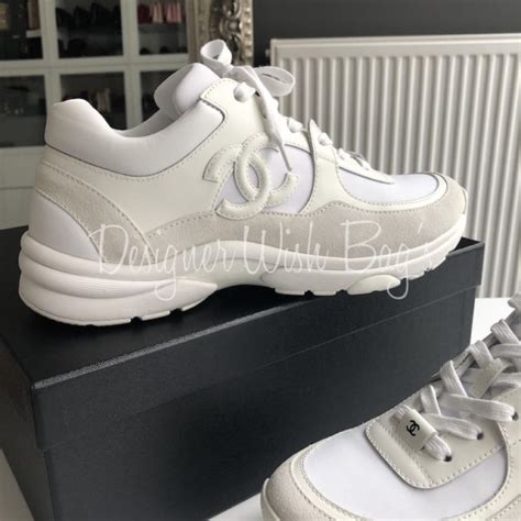 white chanel sneaker